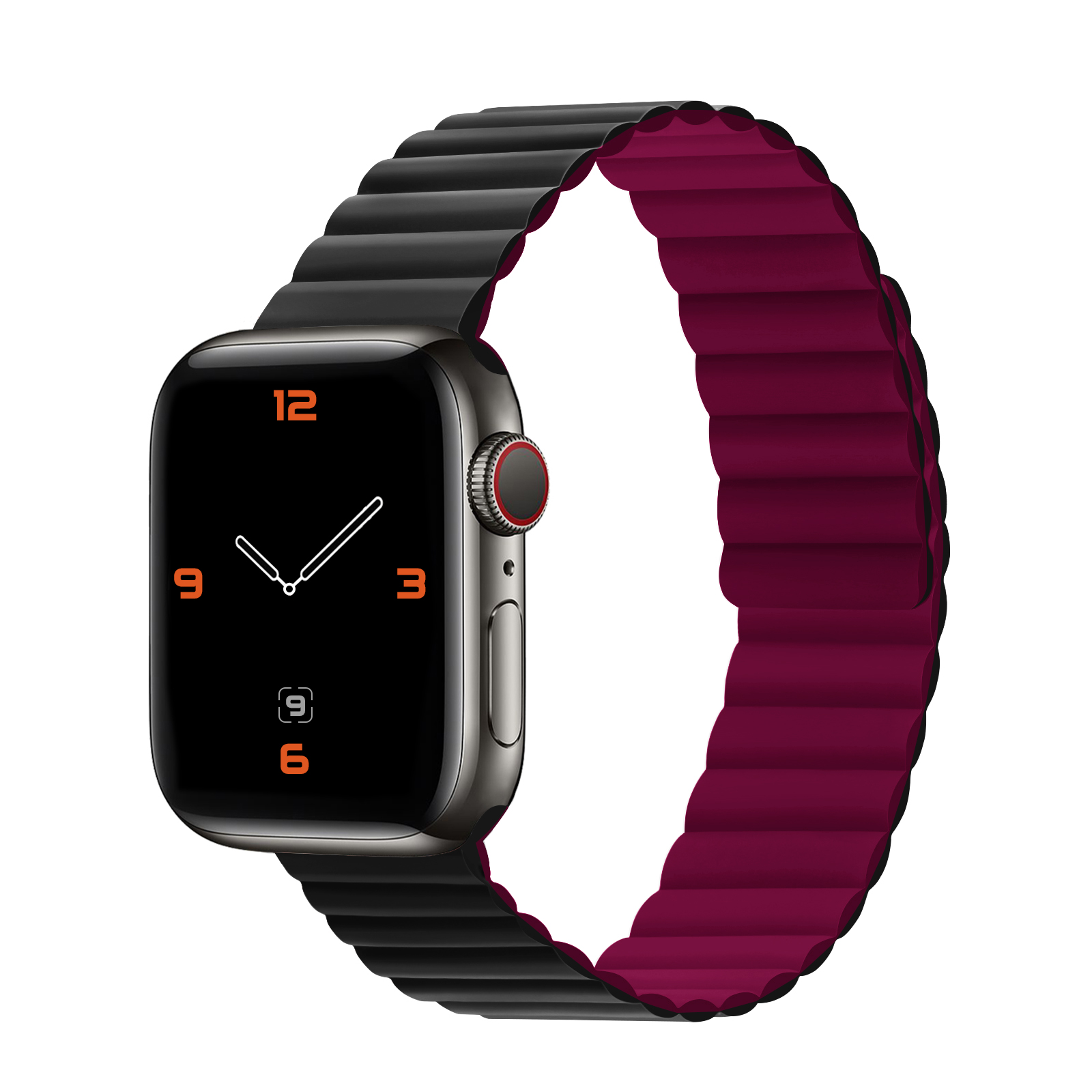 XO Silicon Magnetic Strap for Apple Watch, 38/40/41mm /black/red/