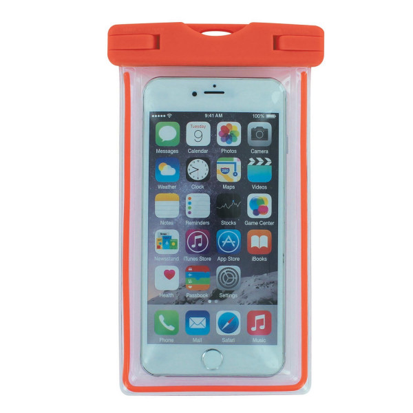 Водоустойчив калъф CLEAR for smartphone /оранжев/