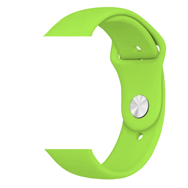Силиконова каишка Simple за Apple Watch, 42/44mm, M/L /лайм/