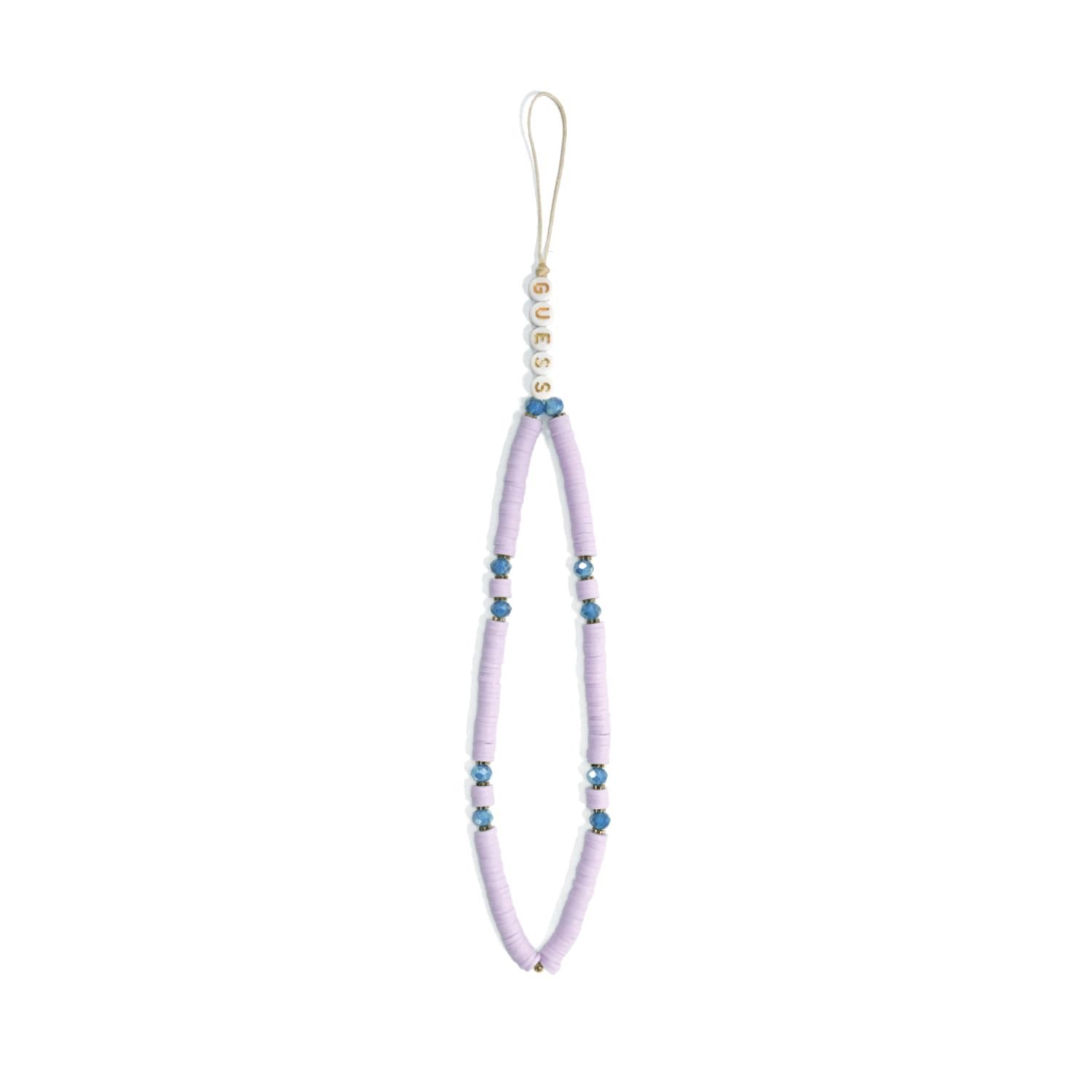 GUESS Верижка за телефон, Heishi Beads, лилав - GUSTPEARU