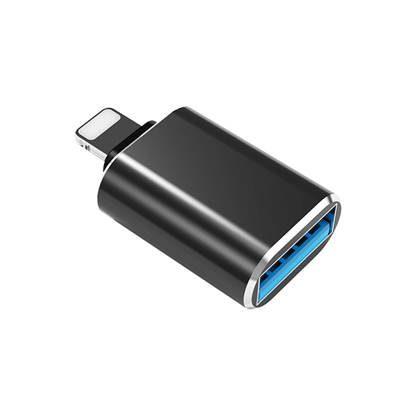 Преходник адаптер от Lightning към USB-A /черен/