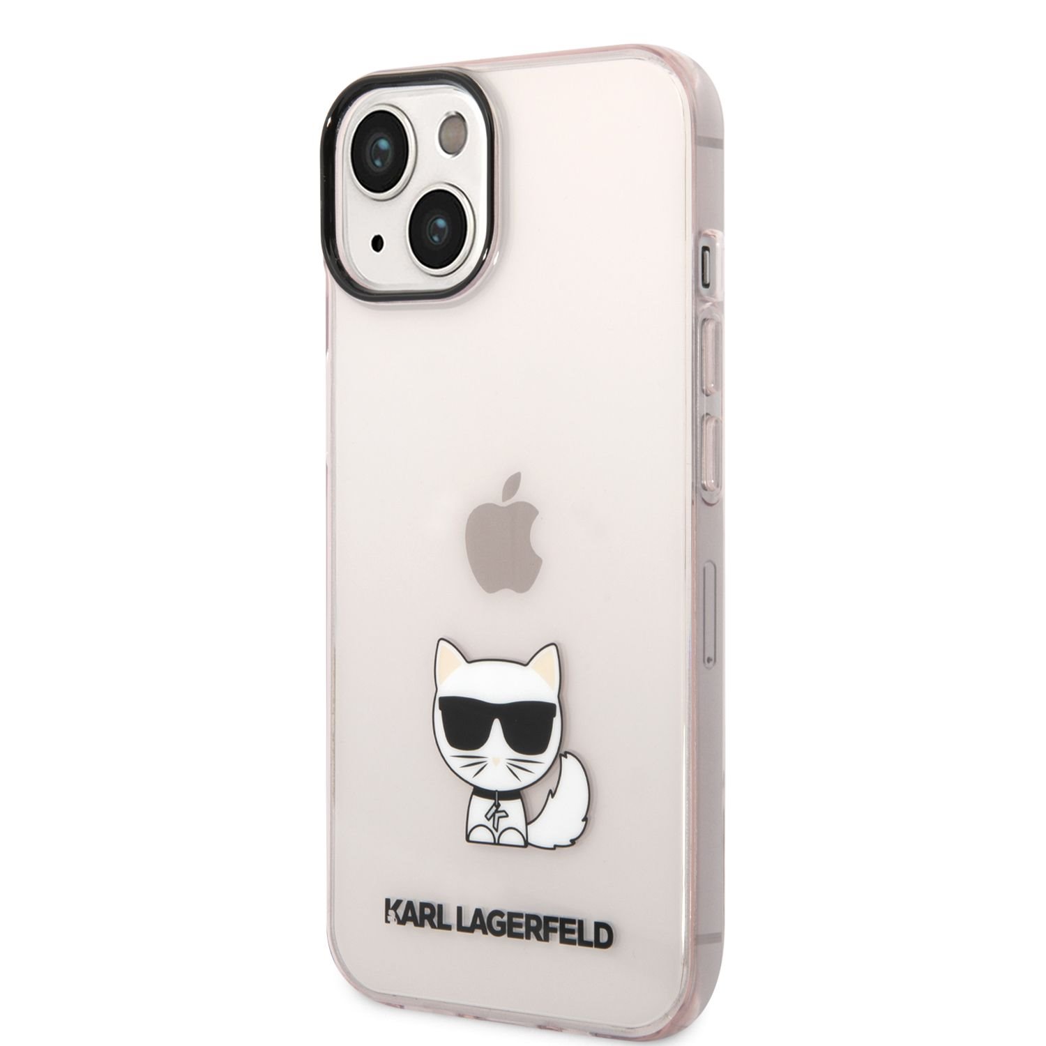 Karl Lagerfeld Калъф Apple iPhone 14 Plus, Choupette Logo, прозрачен - KLHCP14MCTTRI