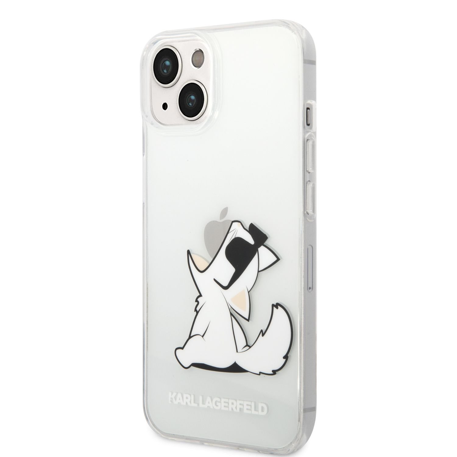Karl Lagerfeld Калъф Apple iPhone 14 Plus, Choupette Eat, прозрачен - KLHCP14MCFNRC