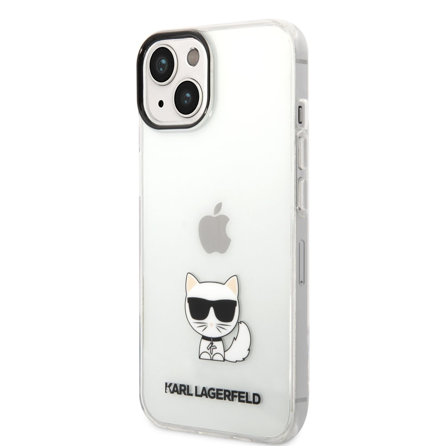 Karl Lagerfeld Калъф Apple iPhone 14 Plus, Choupette Logo, прозрачен - KLHCP14MCTTR