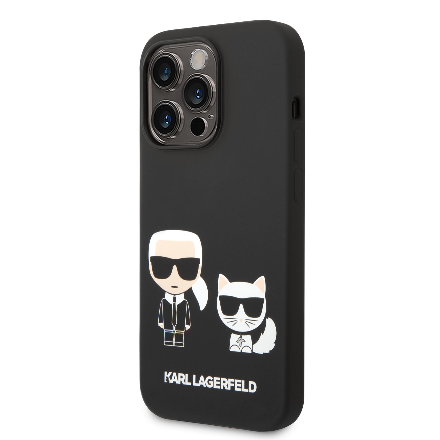 Karl Lagerfeld Калъф Apple iPhone 14 Plus, Liquid Silicone, черен - KLHCP14MSSKCK