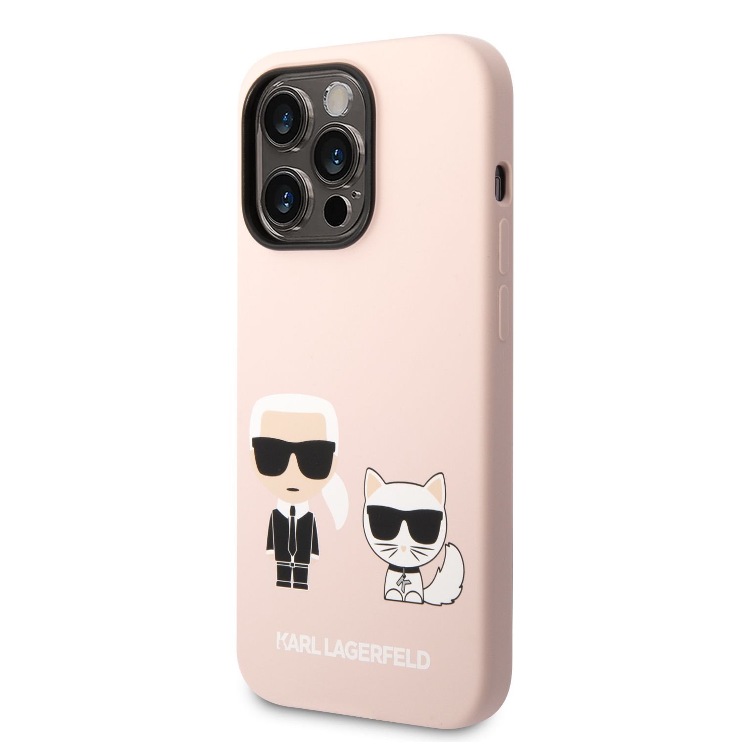 Karl Lagerfeld Калъф Apple iPhone 14 Plus, Liquid Silicone, розов - KLHCP14MSSKCI