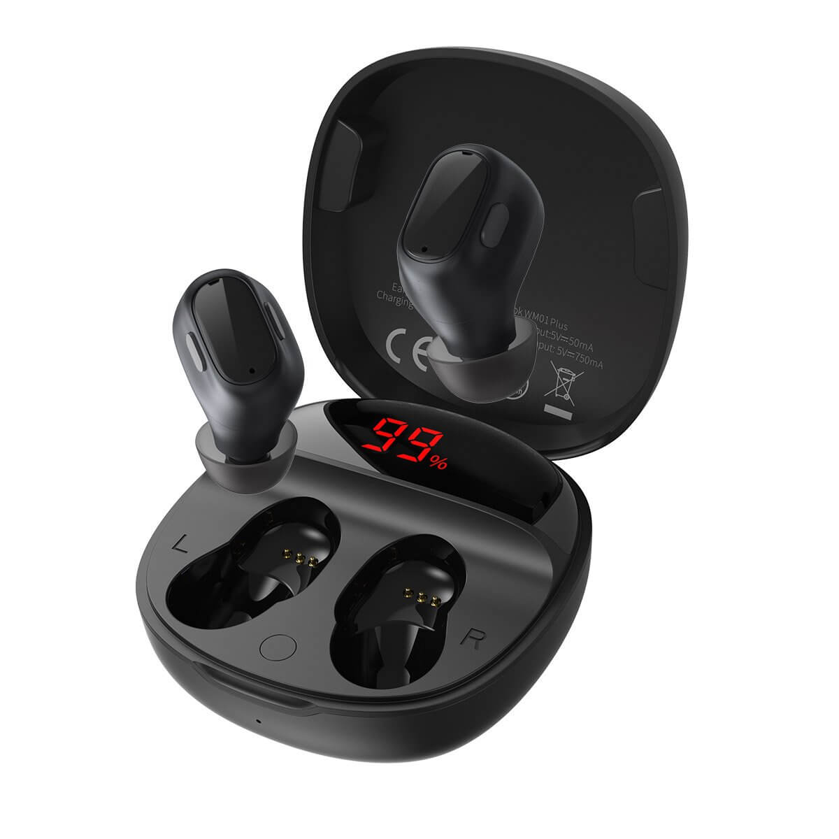 BASEUS Bluetooth HF Encok WM01 Plus TWS, NGWM010001 /черен/