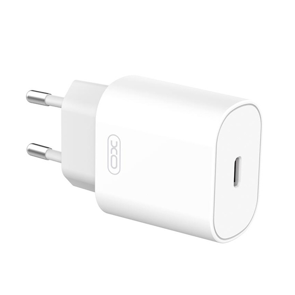 XO 220V 25W, USB-C, бяло - L91