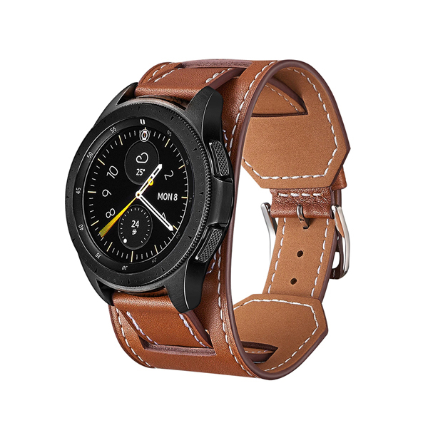 Каишка Leather Bracelet for Smart Watch, 22mm /кафяв/