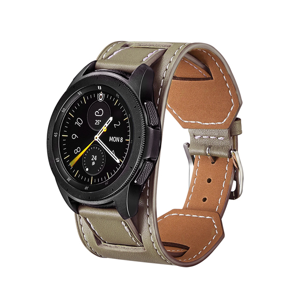 Каишка Leather Bracelet for Smart Watch, 22mm /сив/