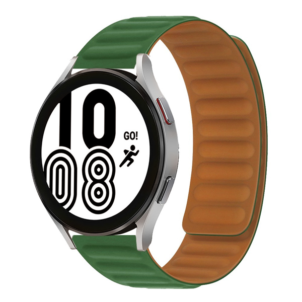 Силиконова магнитна каишка Magnetic Strap за Smart Watch, 20мм /зелен/