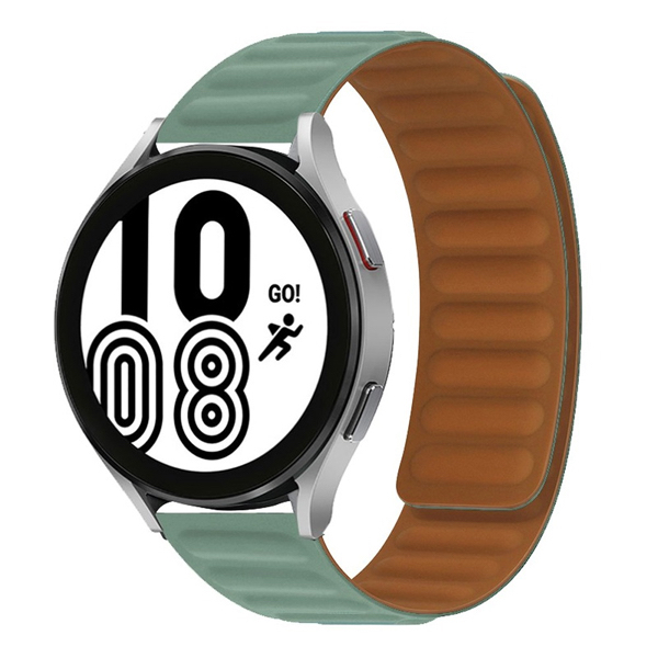 Силиконова магнитна каишка Magnetic Strap за Smart Watch, 20мм /светло зелен/