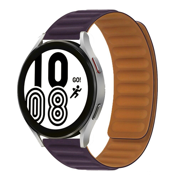 Силиконова магнитна каишка Magnetic Strap за Smart Watch, 20мм /лилав/