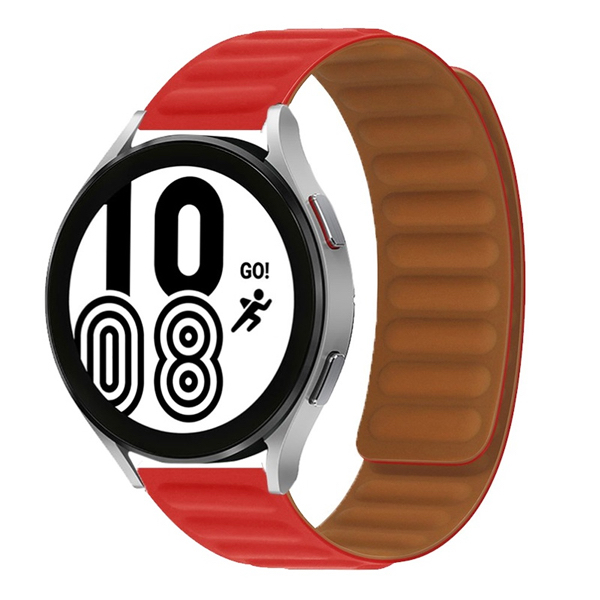 Силиконова магнитна каишка Magnetic Strap за Smart Watch, 20мм /червен/