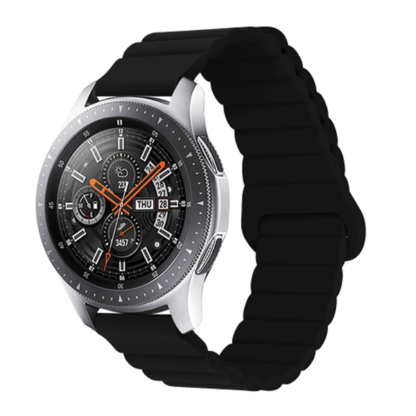 Силиконова магнитна каишка Magnet Strap за Smart Watch, 22мм /черен/