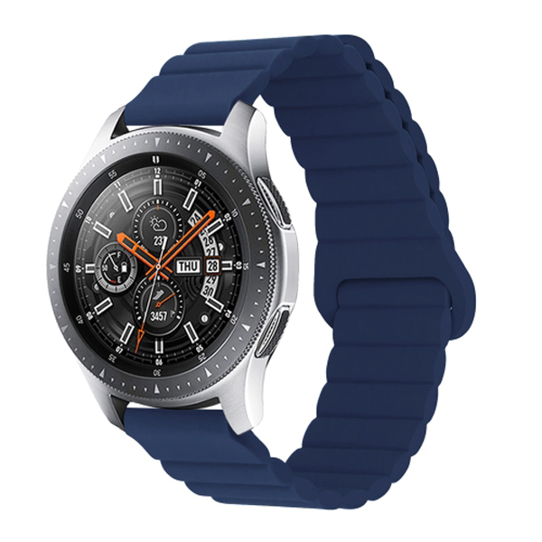 Силиконова магнитна каишка Magnet Strap за Smart Watch, 22мм /тъмно син/