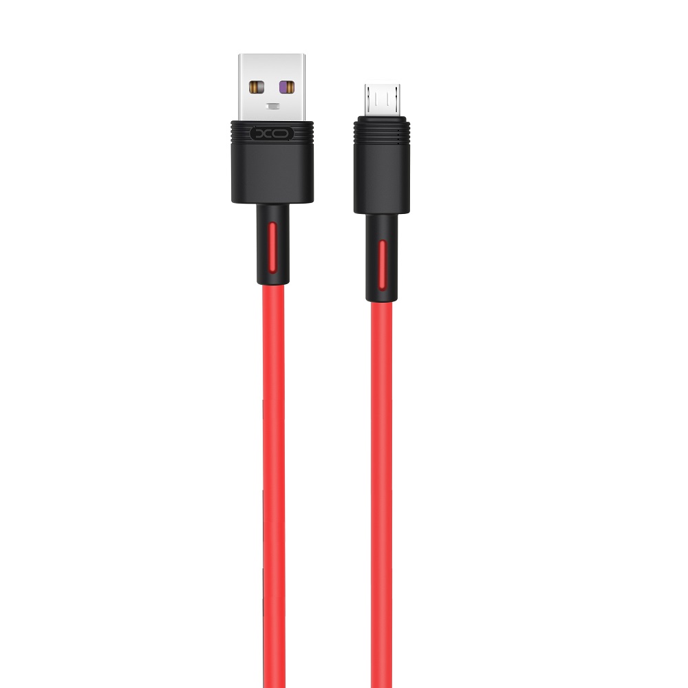 XO Кабел USB-A - Micro USB, 1м, 5A, NB-Q166 /червен/