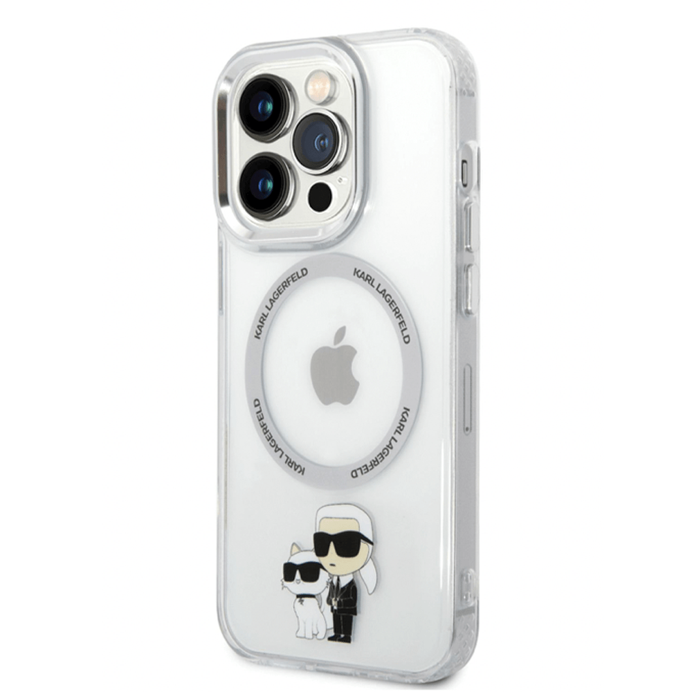 Karl Lagerfeld Калъф Apple iPhone 15 Pro, IML K/C NFT MagSafe, прозрачен - KLHMP15LHNKCIT