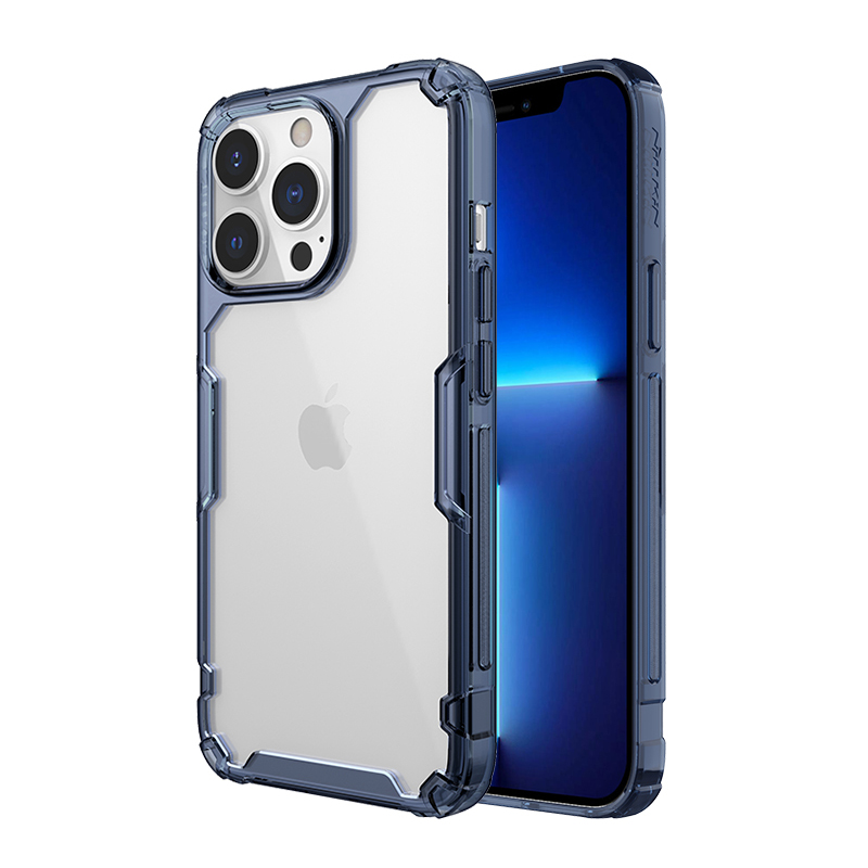 NILLKIN Калъф Apple iPhone 15 Pro, Nature TPU, син