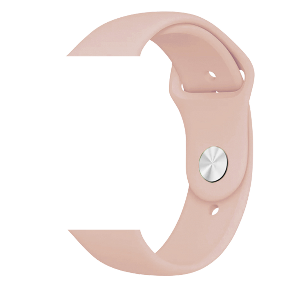 Каишка Silicon Simple Strap for Watch, 42/44mm, M/L /светло розова/
