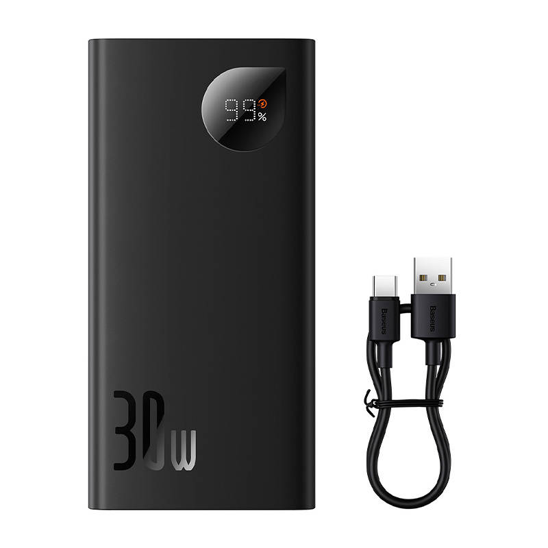 BASEUS Power Bank 10000 mAh, 30W, Adaman2, PPAD040101 /черен/