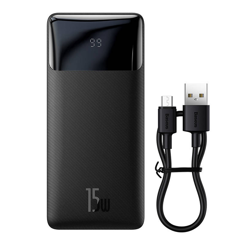 BASEUS Power Bank 30000 mAh, 15W, Bipow, PPBD050201 /черен/