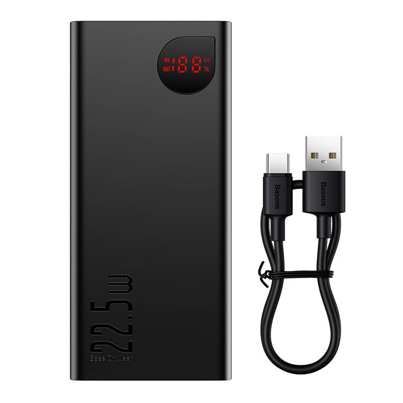 BASEUS Power Bank 20000 mAh, 22.5W, Adaman Metal, PPAD070101 /черен/