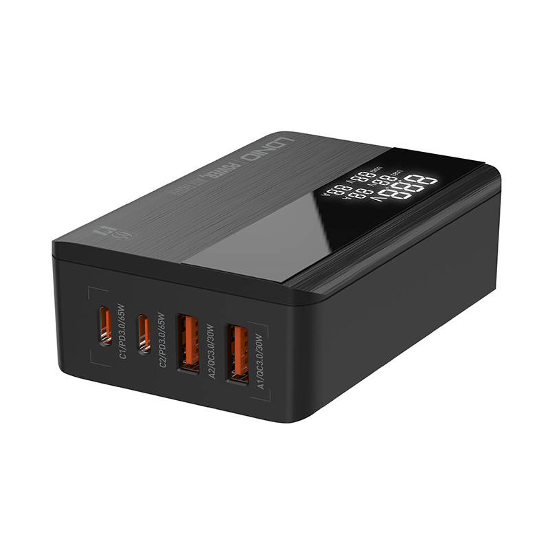 LDNIO 220V 65W, 2xUSB-A, 2xUSB-C, Desktop, черно - A4808Q