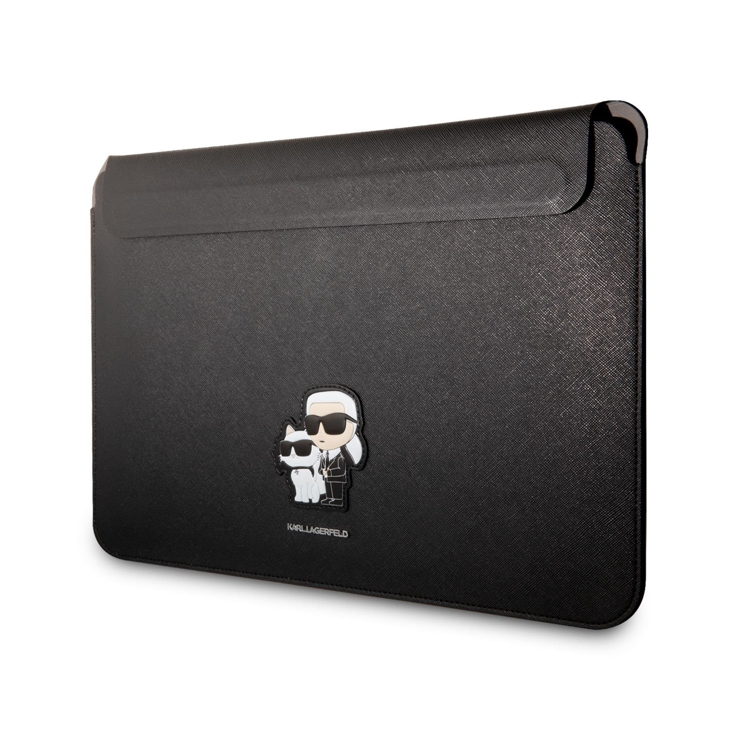 Karl Lagerfeld Чанта за лаптоп 13/14 inch, Saffiano K/C NFT, черен - KLCS14SAKCPMK