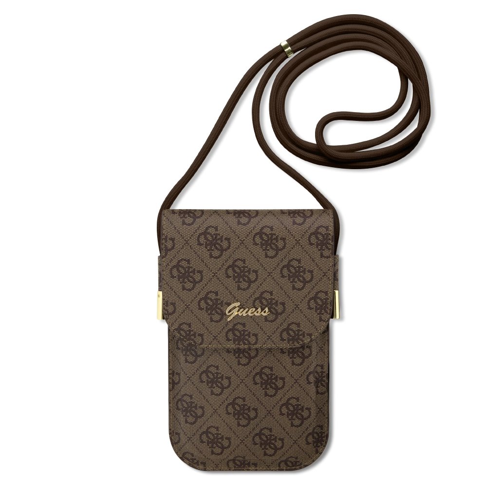 Калъф Guess GUOWBP4SNSW PU 4G Metal Logo Script Phone Bag