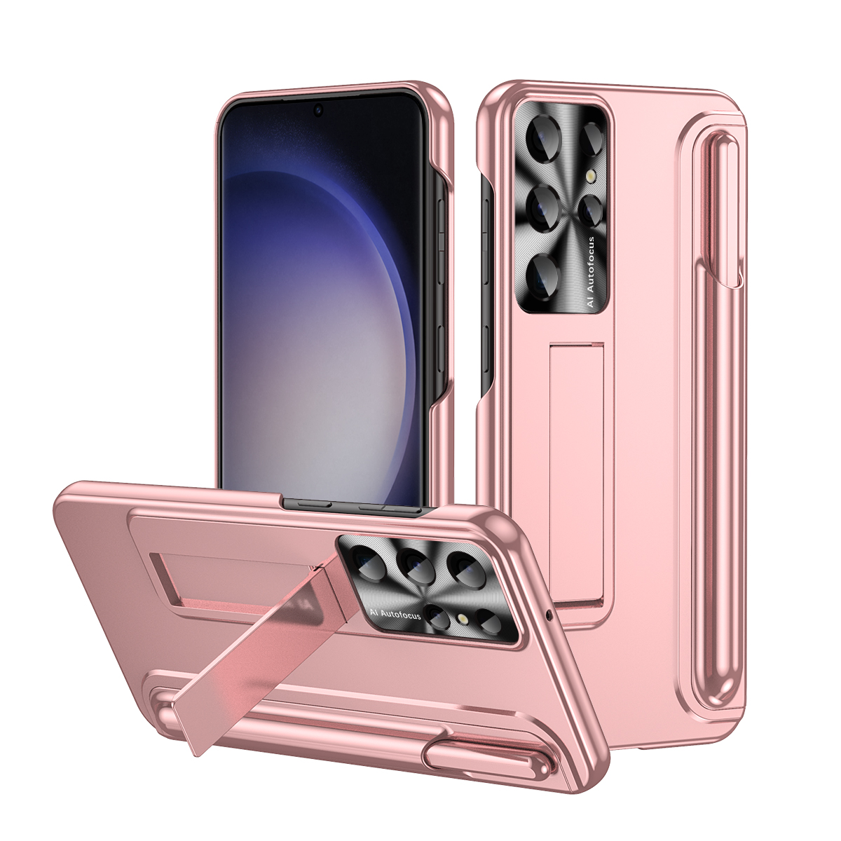 Калъф FW Full Body със стойка Samsung S23 Ultra /розов/
