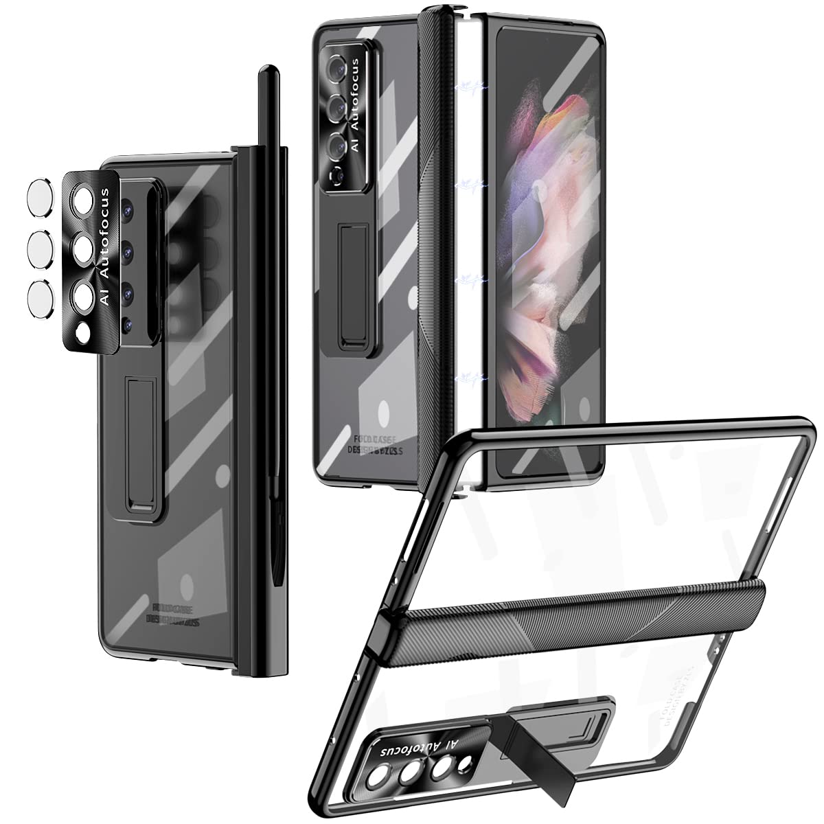 FW Full Body with Stand Samsung Z Fold 3 + S Pen /black/