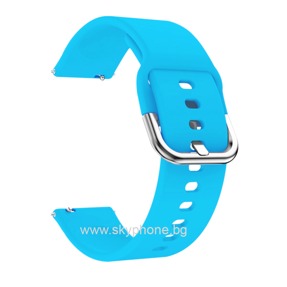 Силиконова каишка Silicone Simple2 Strap за Smart Watch, 20мм /бебешко синя/