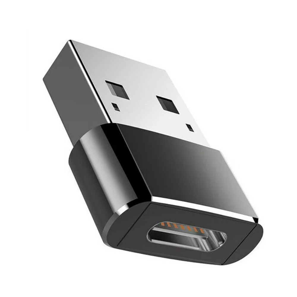 Adapter USB-A 2.0 to USB-C /black/