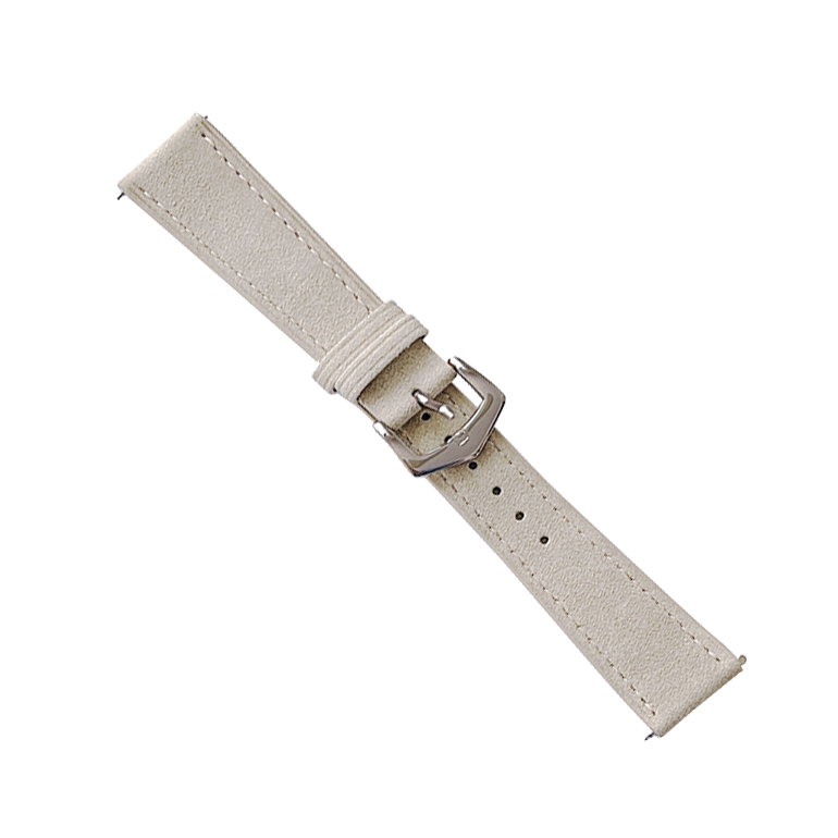Велурена каишка Vintage Leather Strap за Smart Watch, 20мм /слонова кост/