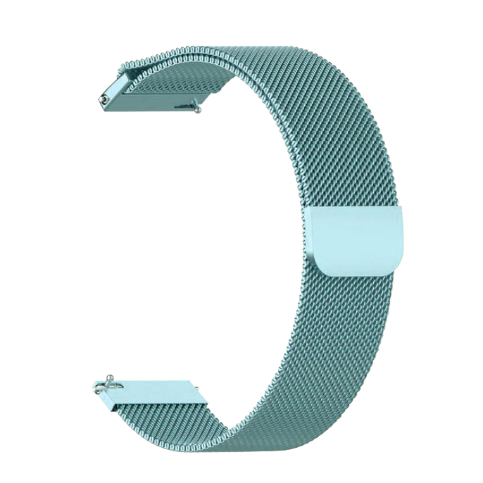 Метална магнитна каишка Milanese за Smart Watch, 20мм /светло синя/
