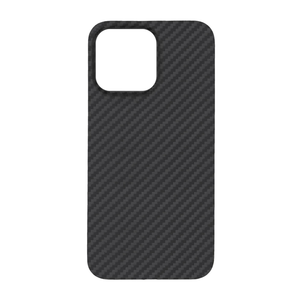Калъф Genuine Carbon Apple iPhone 14 /черен, с отоврена камера/