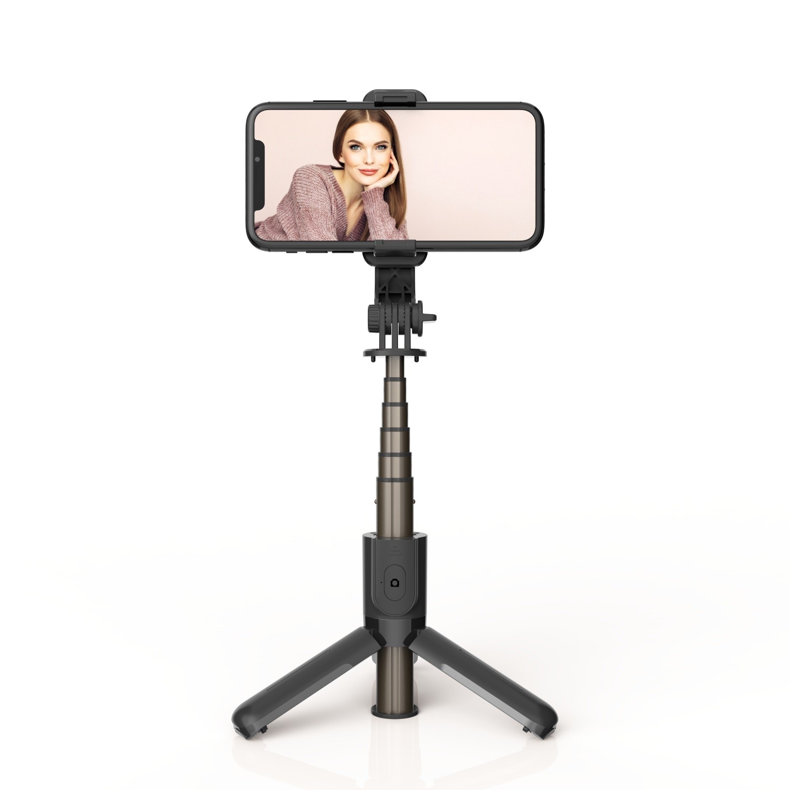 10 броя Селфи стик L10 Mini Tripod, Bluetooth /черен/