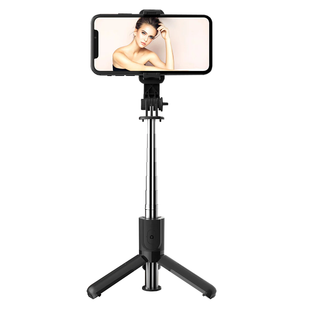 Селфи стик L11 Mini Tripod, Bluetooth /черен/