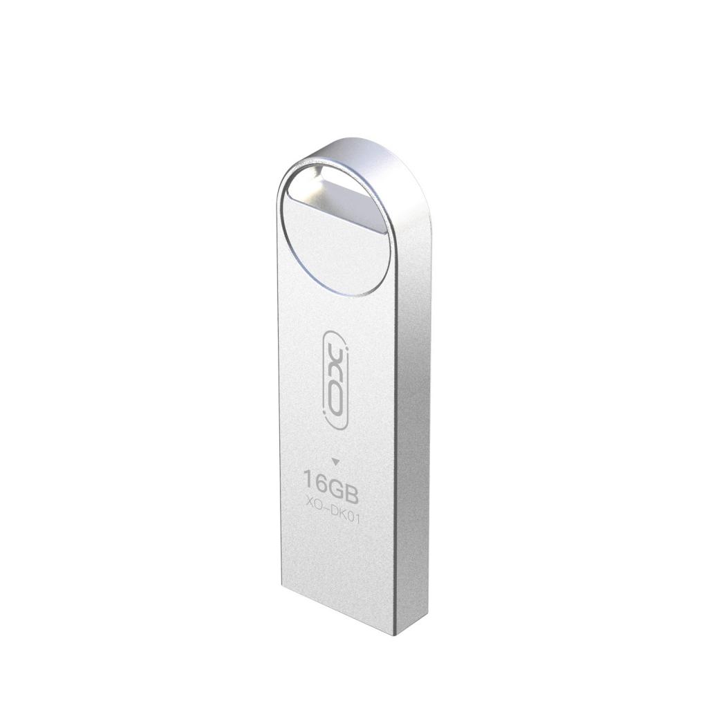 XO Flash Drive DK01 16GB, USB 2.0 /сребриста/