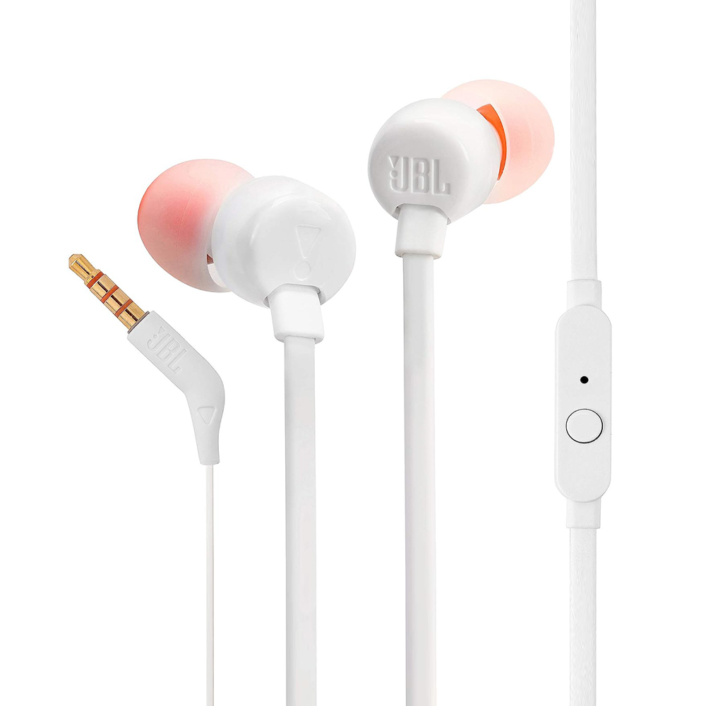 HF JBL Tune 110 In-ear, 3.5mm /white/