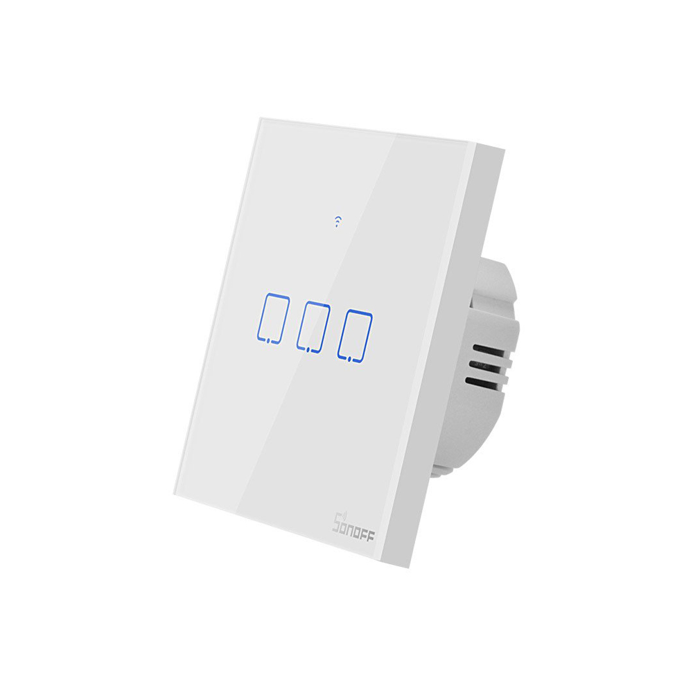 SONOFF Интелигентен превключвател T0 EU TX 3C, Троен сензорен ключ /бял/