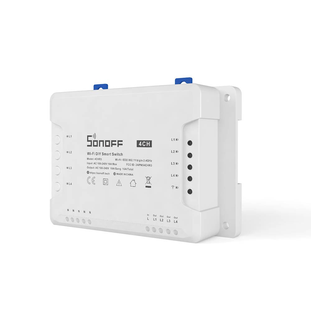SONOFF Интелигентен превключвател 4CHPROR3, 4-канален превключвател /бял/