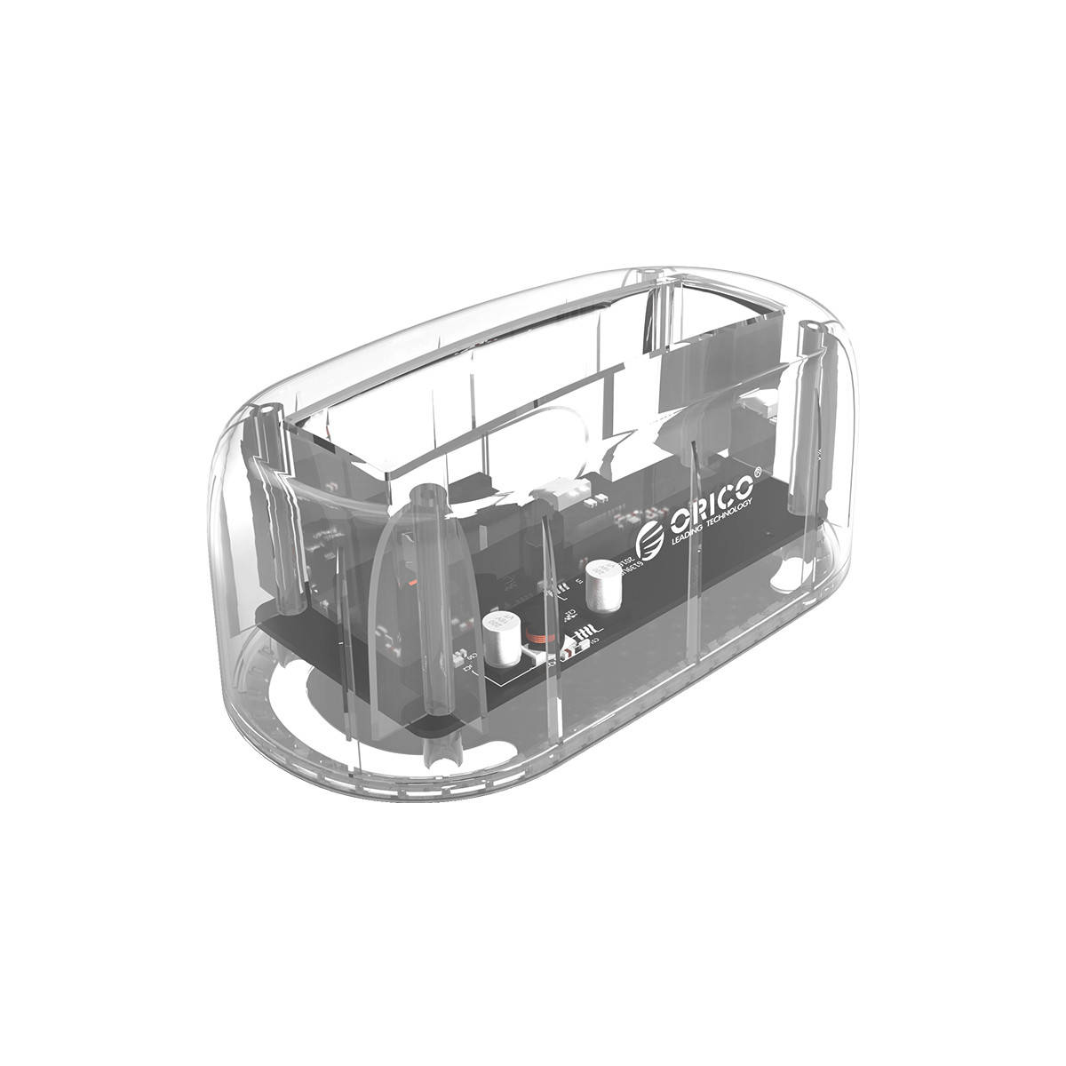 ORICO Докинг станция HDD/SSD 3.5 инча SATA III/USB 3.0 /прозрачна/