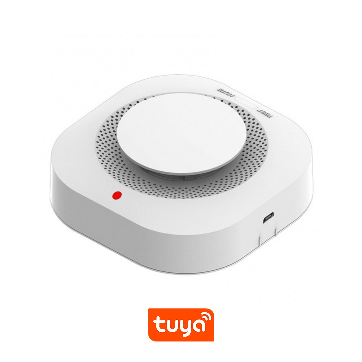SMART Tuya Wifi Смарт сензор за дим 9V, OEM /бял/