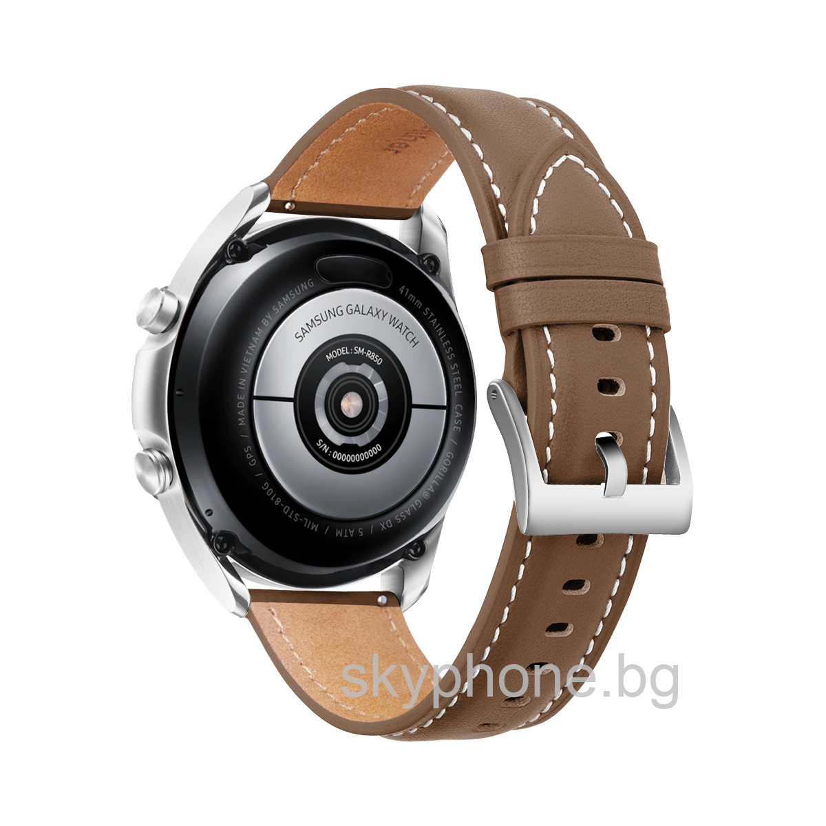 Кожена каишка Leather Premium Strap за Smart Watch, 20мм /кафява/
