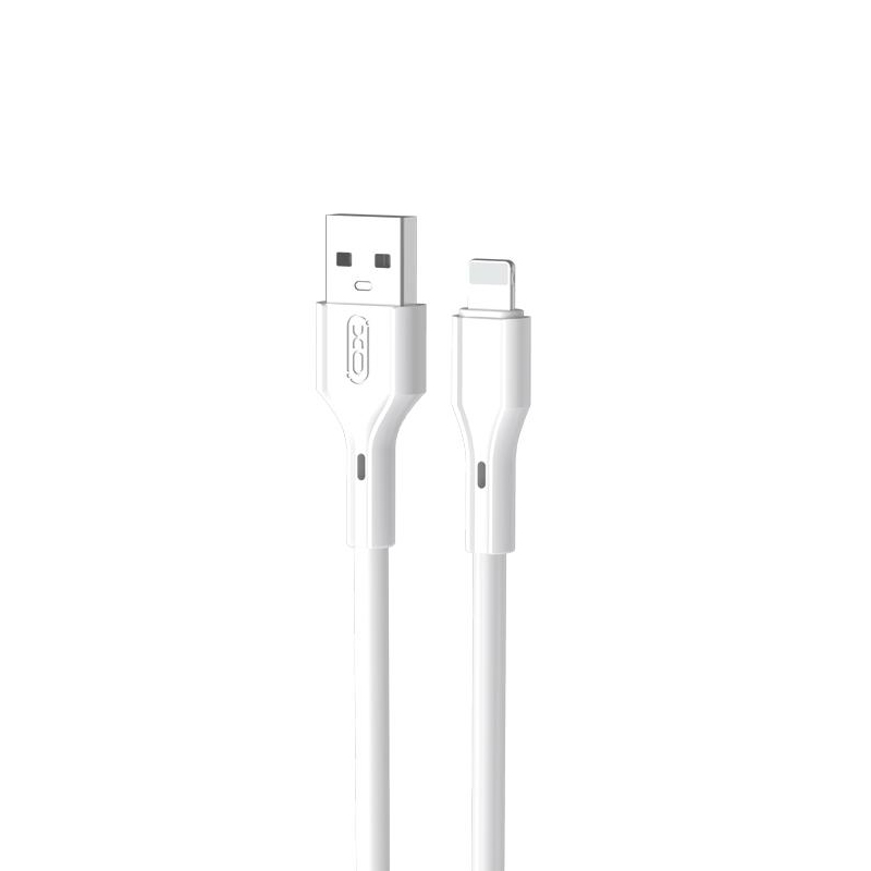 XO Кабел USB-A - Lightning, 1м, 2.4A, NB230 /бял/