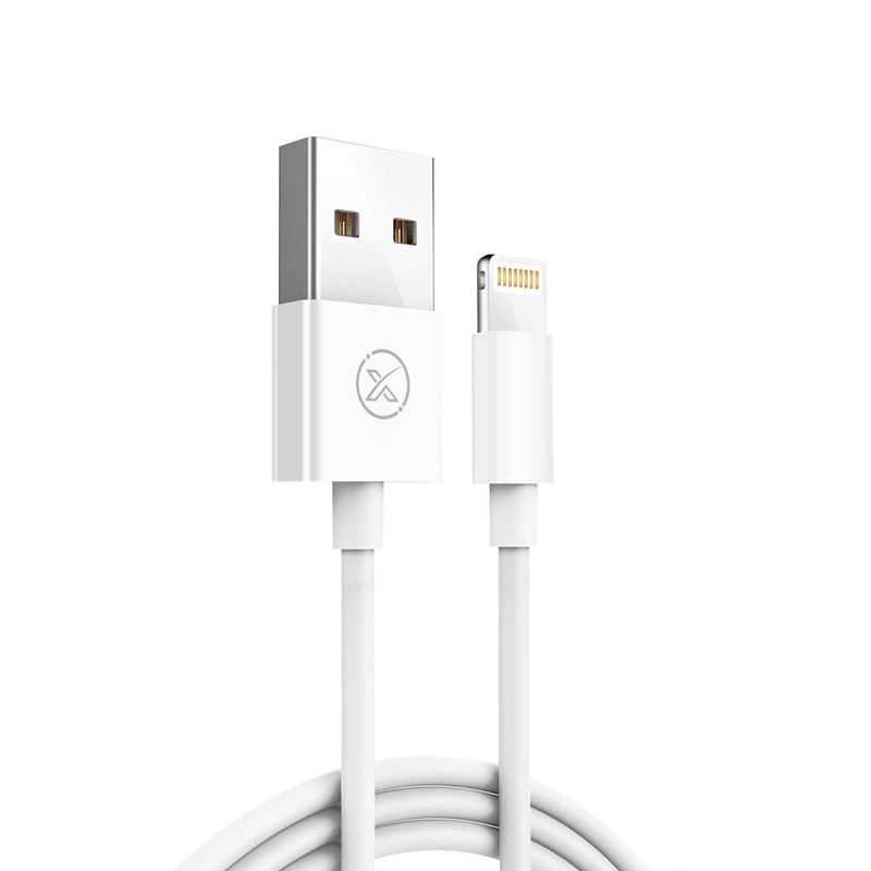 XO Кабел USB-A - Lightning, 1м, 2.4A, NB47 /бял/
