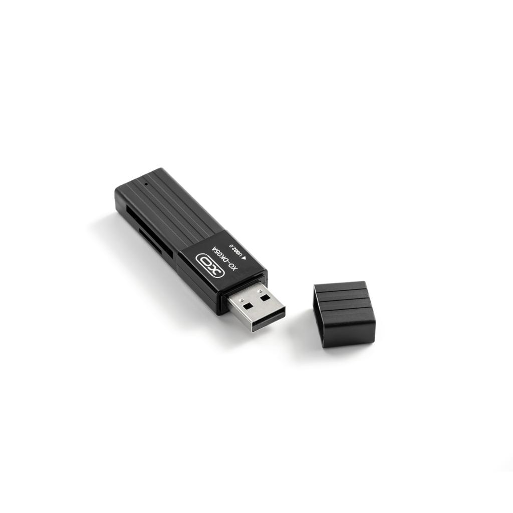 XO Card reader USB 2.0 TF/SD, DK05A /черен/