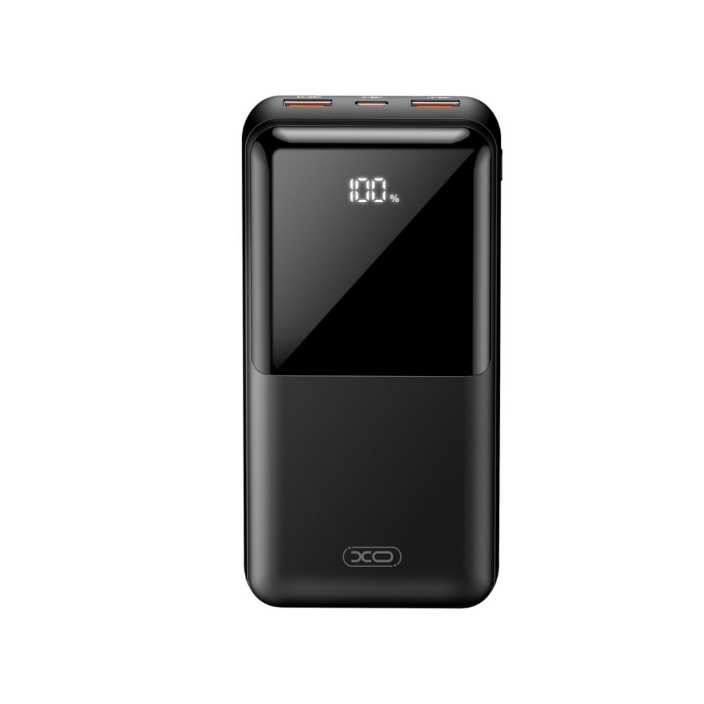 Power Bank 20000 mAh, XO, 20W PD, 22.5W QC + Digital display, PR206 /черен/